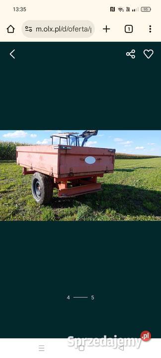 Przyczepka wywrotka 1osiowa sprzedam