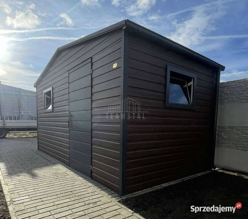 Schowek domek ogrodowy 5x25m drzwi 2x okno rynny Wisła
