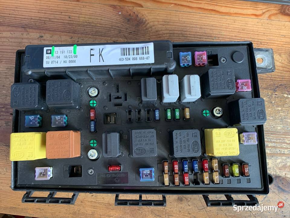 Skrzynka BSI Opel Astra H13191133 wyposażenie elektryczne Margonin