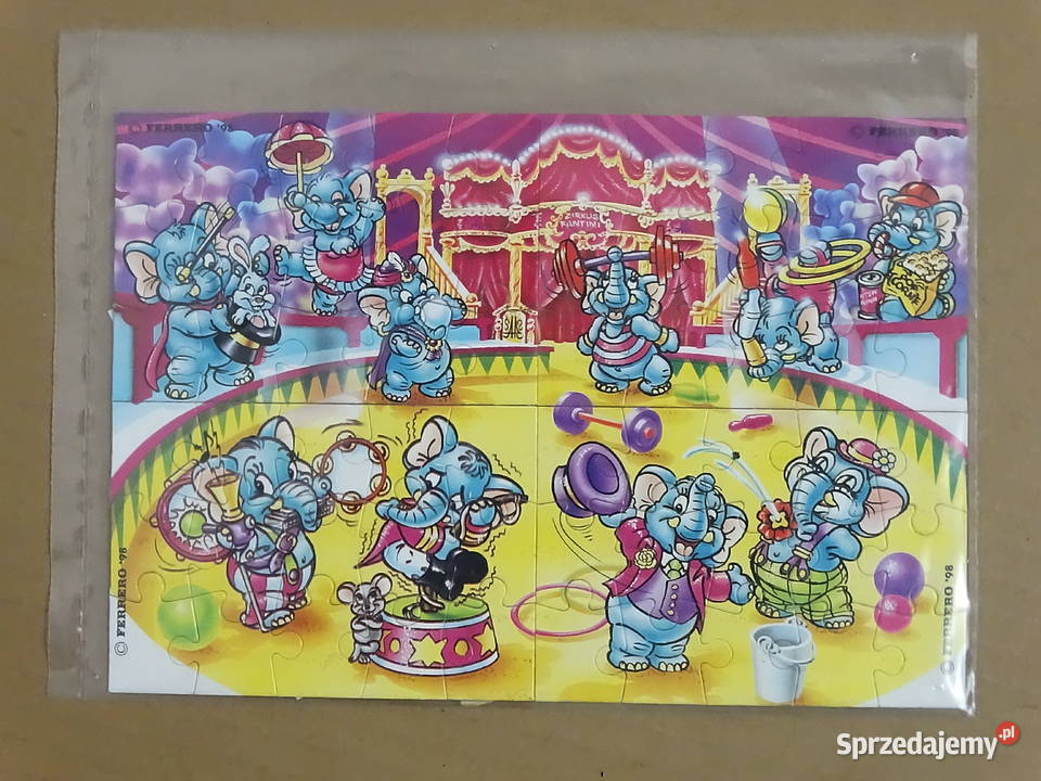 Kolekcjonerski Komplet Puzzle Ferrero 1998 Funny lubelskie Biłgoraj