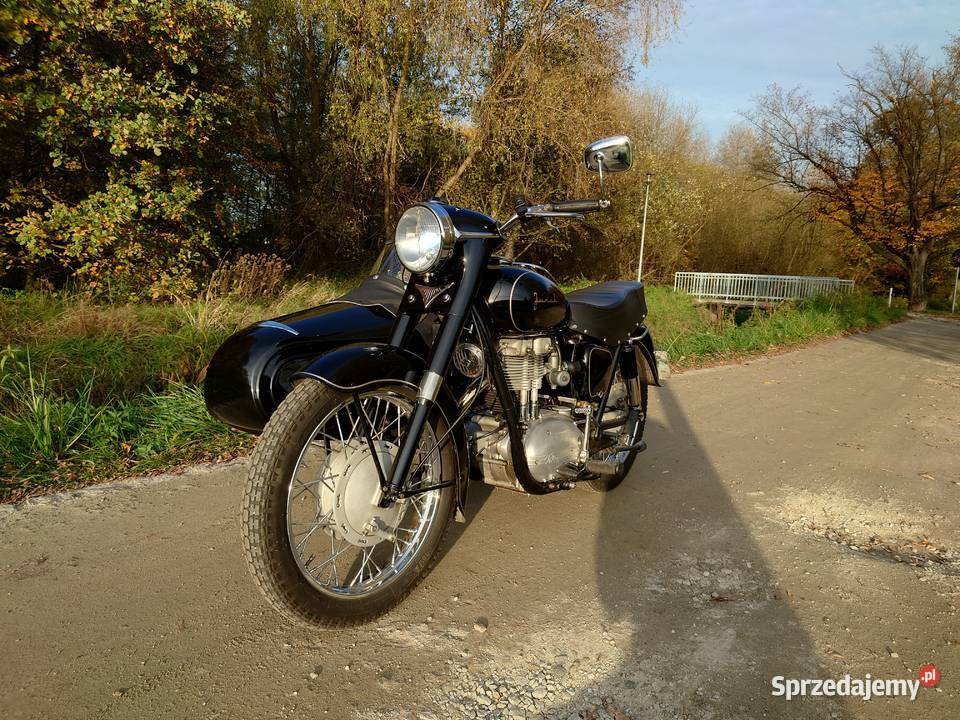 Junak M10 z wózkiem bocznym Junak Oleśnica