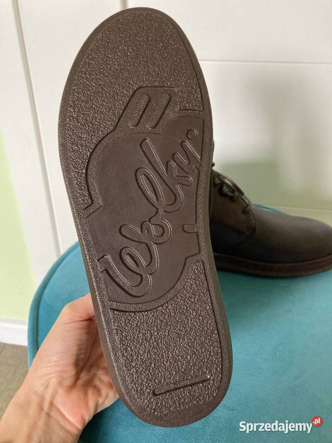 Nowe skórzane wygodne brązowe damskie buty Wolky Nisko sprzedam