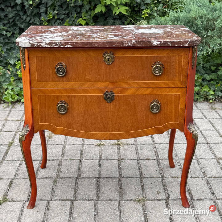 ARTexpert Komoda Ludwik marmurowy blat vintage Meble zachodniopomorskie Dobrzany