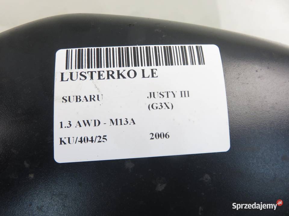 LUSTERKO LEWE SUBARU JUSTY III G3X 5 PIN sprzedam