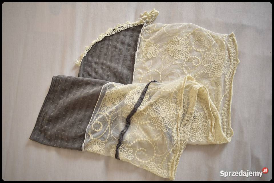 Piękna chusta szal z koronką nietypowa mazowieckie Płock