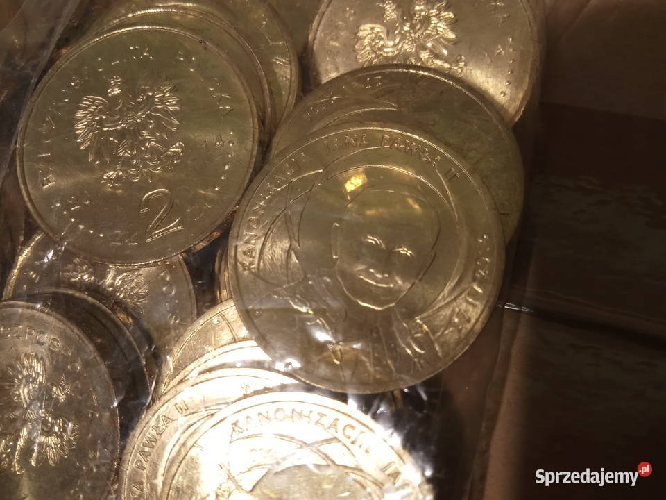 Woreczek menniczy 2 50 Kanonizacja Jana Pawła II Antyki, Sztuka, Kolekcje Poznań