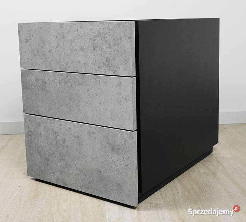 Biurko z kontenerkiem Beton jasnoszary 140 sprzedam