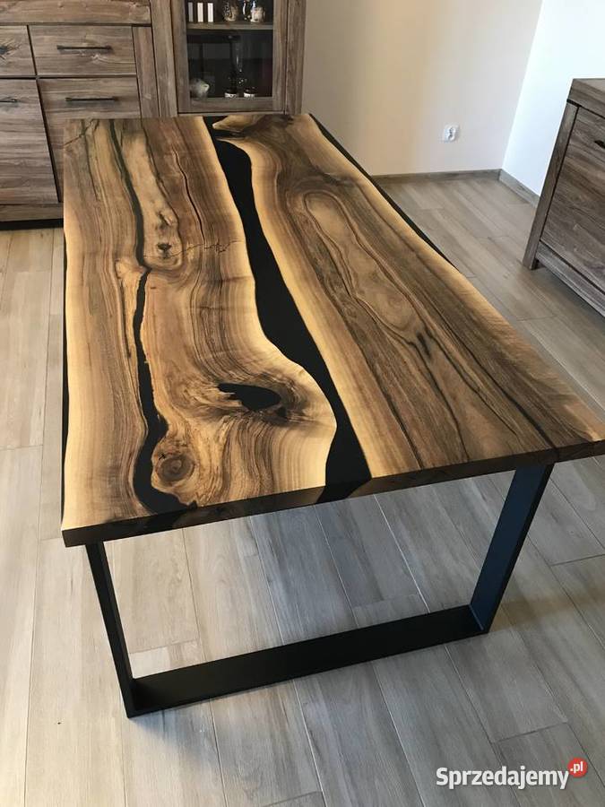 Stół drewniany żywica epoksydowa Stoły Warszawa