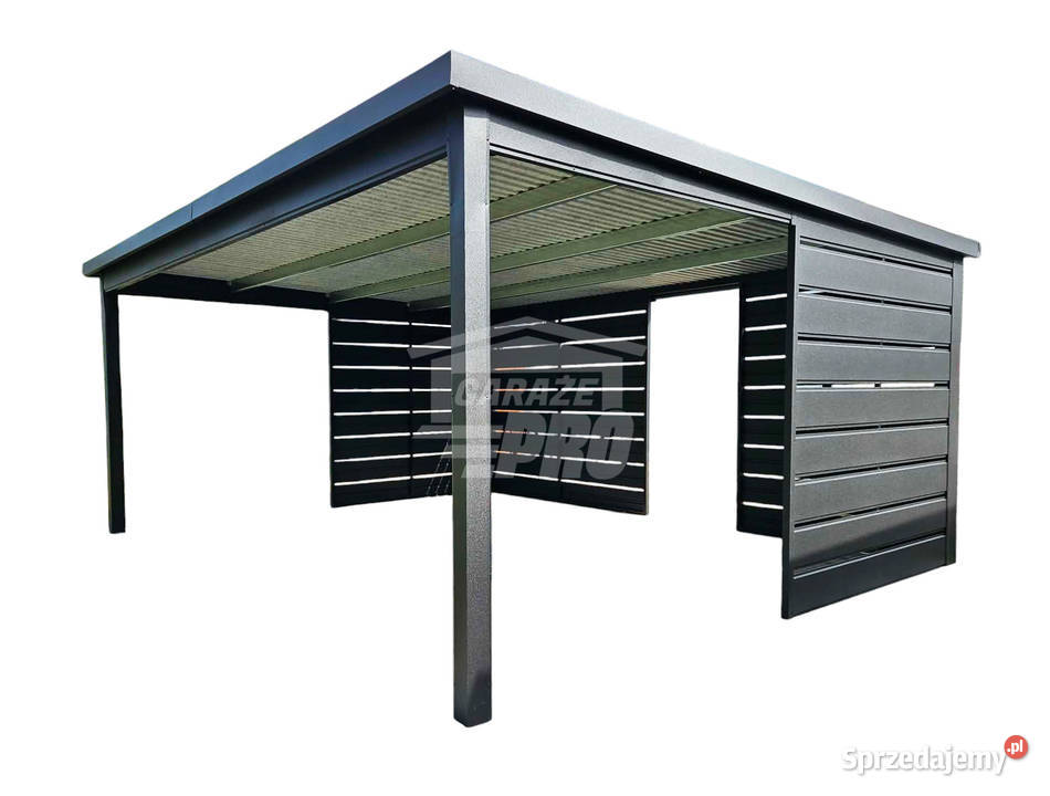 Carport Wiata samochodowa 6x4 m dodatkowa Police