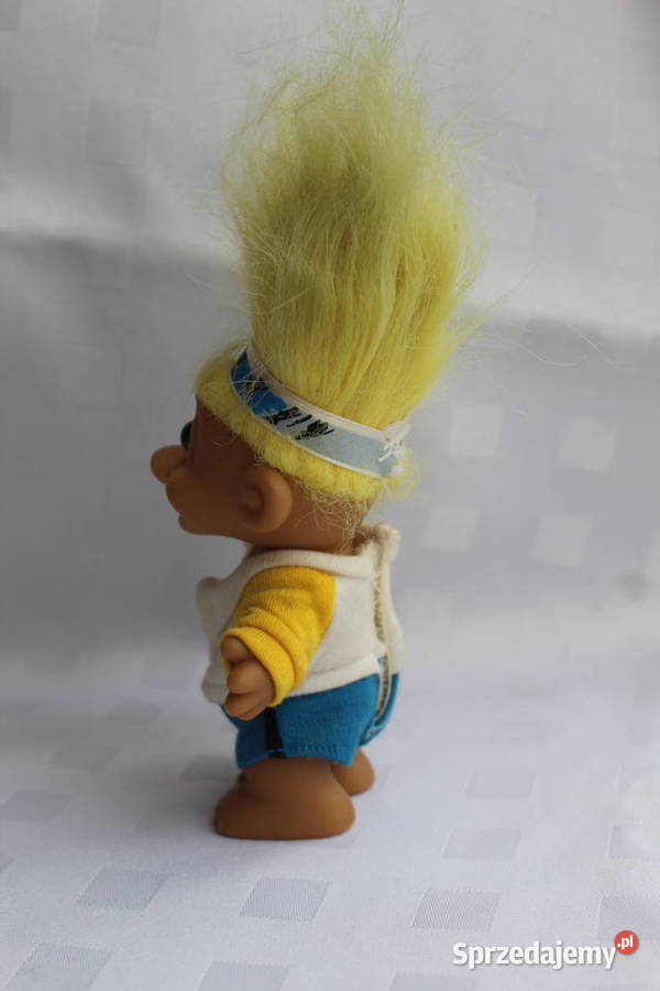 Troll Russ Żółte Tenisista Kort Rakieta Figurka Bielsko-Biała