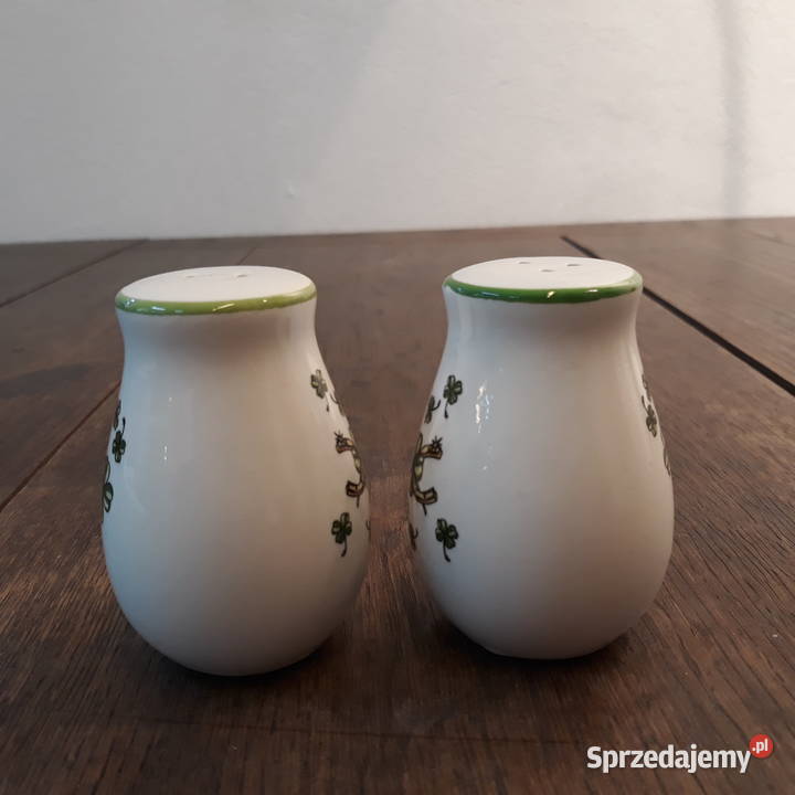 Pieprzniczka i solniczka porcelanowa ceramiczna Braciejówka sprzedam