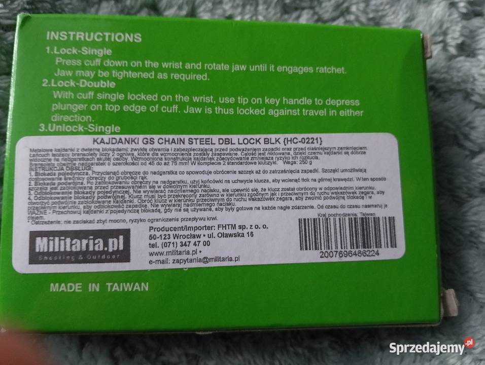 Kajdanki policyjne śląskie Ruda Śląska