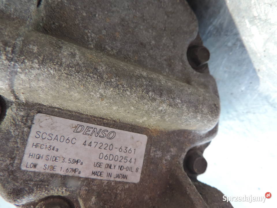 SPRĘŻARKA KLIMATYZACJI 4472206361 TOYOTA COROLLA małopolskie sprzedam
