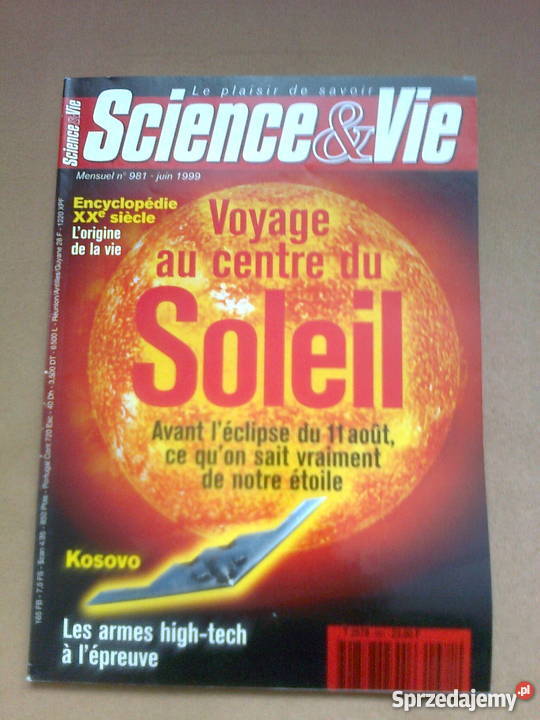 SCIENCE VIE miesięcznik francuski Popularnonaukowe Warszawa