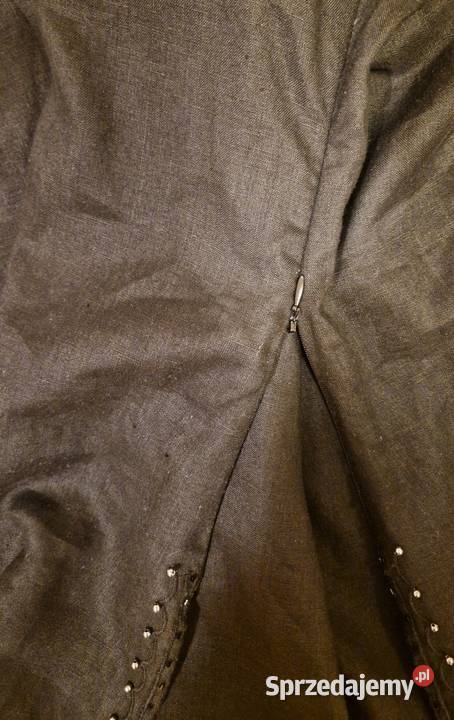 TUNIKA koszula indyjska z lnu 100 czarna haft i Bluzki i koszule Lublin