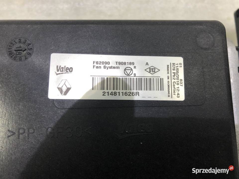 CHŁODNICA WODY KOMPLET 214100078R DUSTER II 12 wielkopolskie