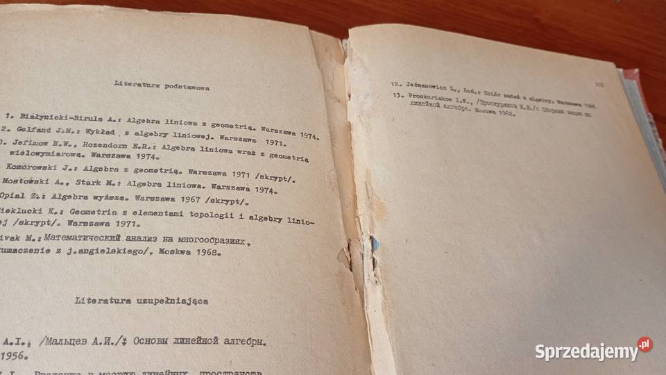 Przykłady i zadania z algebry liniowej H Podręczniki Gdańsk
