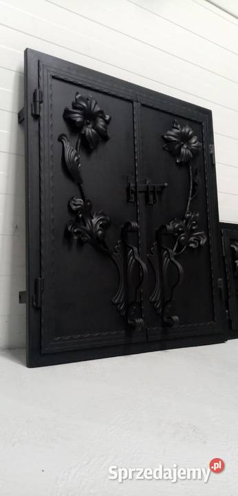 Drzwiczki stalowe do grilla wędzarni komplet Gorlice