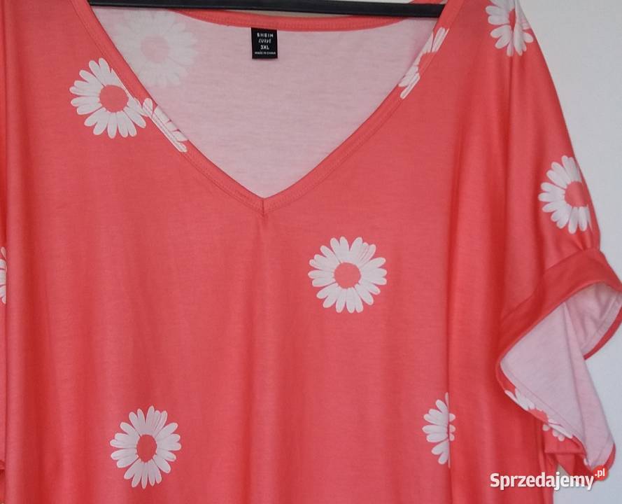 XXL54 Nowa bluzka tunika o linii A Shein