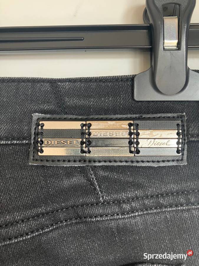 Jeansy damskie Diesel Livy grafit ultra low Nisko