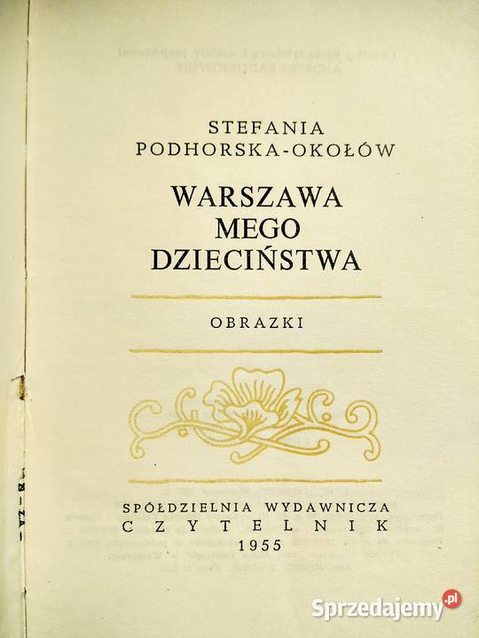 Warszawa mego dzieciństwa unikatowe książki