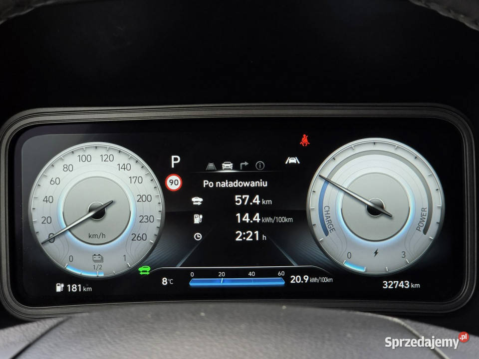 Hyundai Kona Electric 39kWh Premium Iwłaściciel Kona Skępe