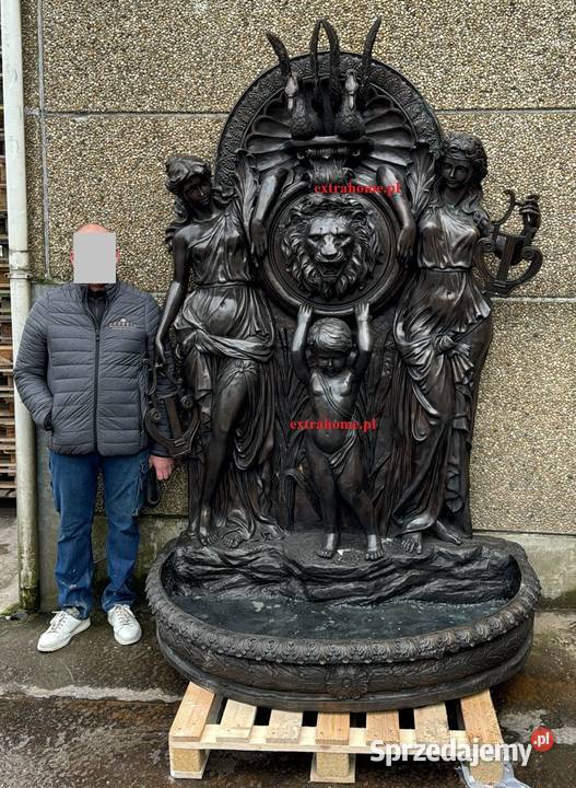 H240 Elegancka Fontanna z Brązu Wyjątkowa Wrocław