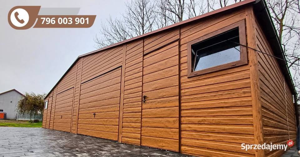 Garaż Blaszany 13x6 hala wiata profil okno drzwi Wrocław