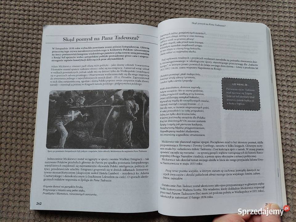 lektura z opracowaniem Pan Tadeusz Adam Kraków