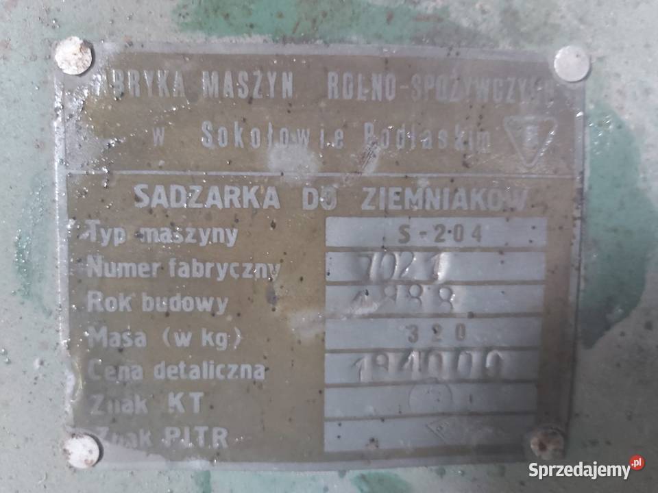 Sadzarka do ziemniaków Bronówek sprzedam