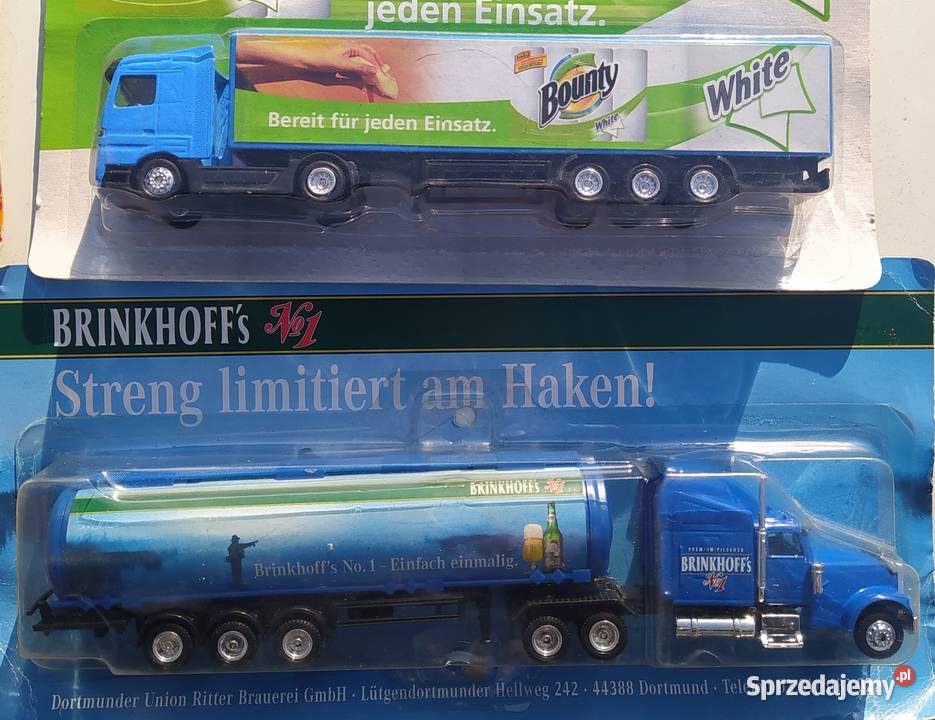 Ciężarówki reklamowe 10 sztuk skala 187 Gdańsk