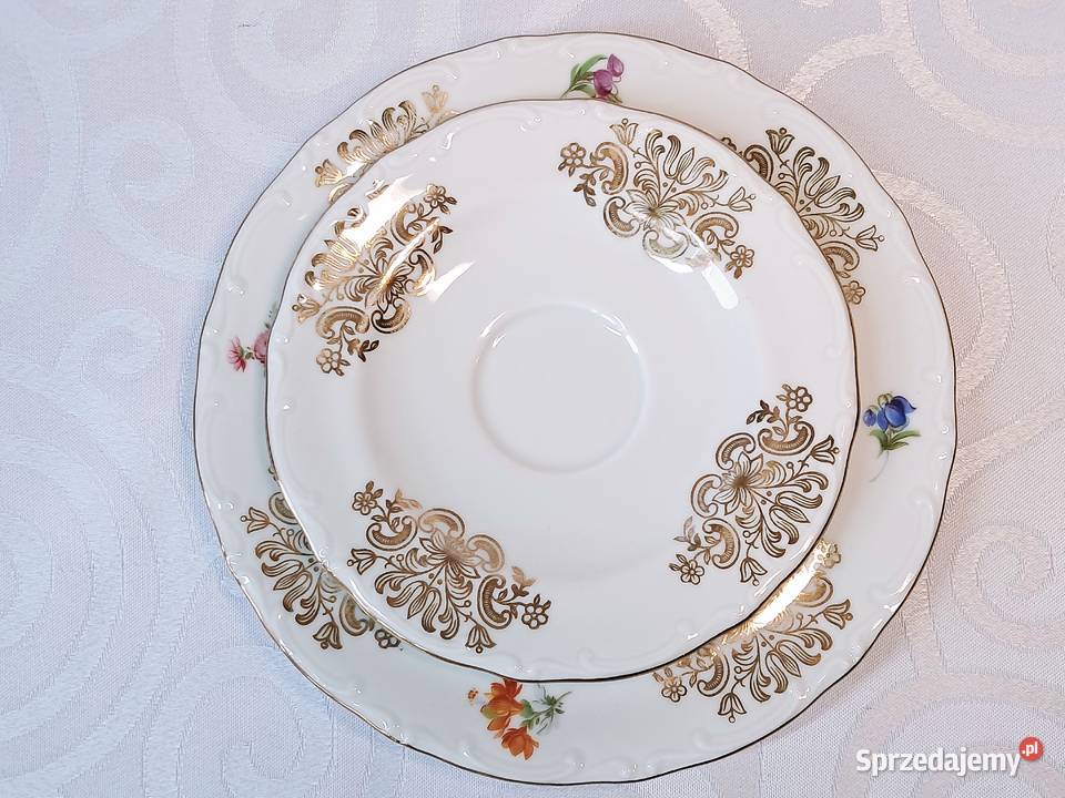 Trio filiżanka spodek talerzyk deserowy Bavaria Strzelce Krajeńskie