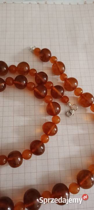 Naszyjnik Bransoletka Bursztyn Vintage Białystok