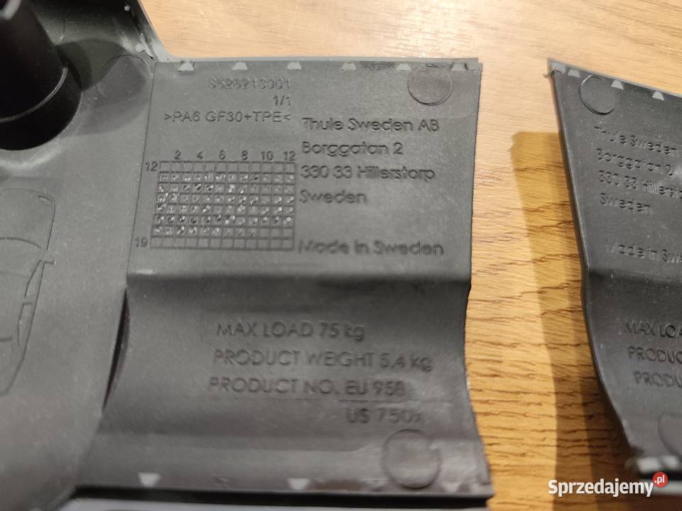 Thule 958 zaślepki nowe blendy Hornówek sprzedam