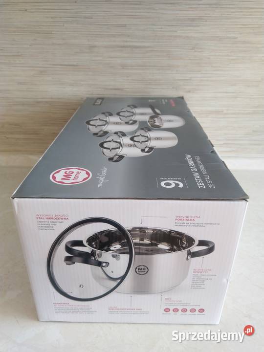 NAJTANIEJ Zestaw Garnków 9el Garnki Pokrywki Garnki i szybkowary Zabrze