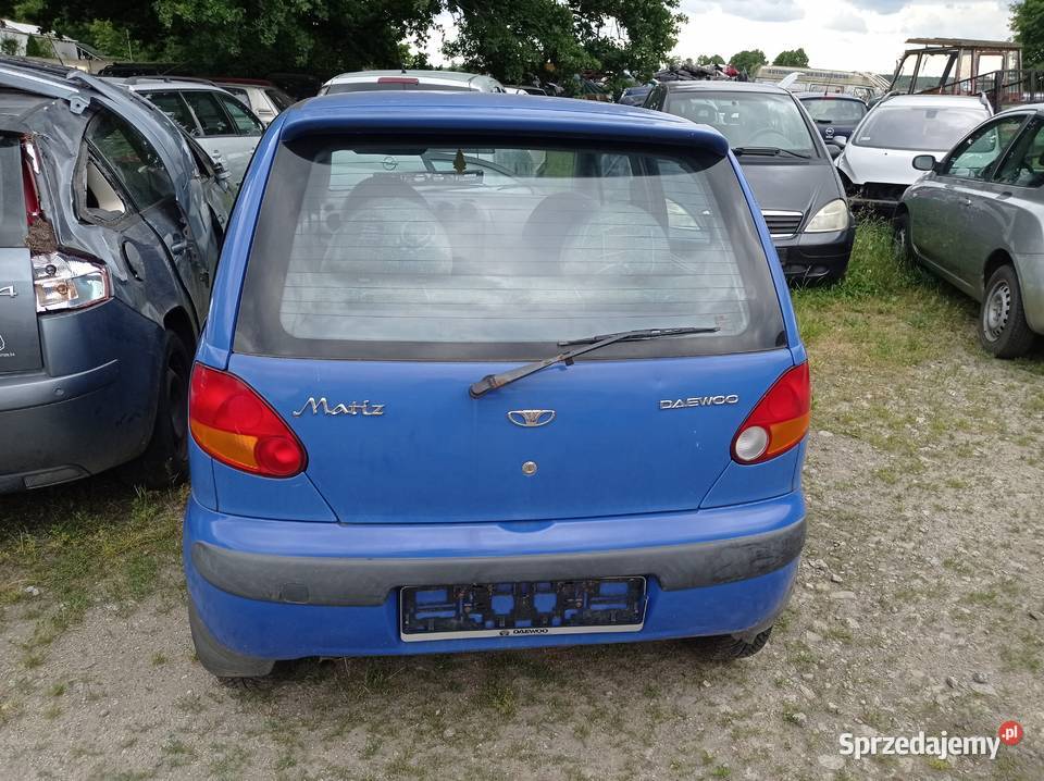 Daewoo Matiz 08 3750 kW 2000 r dawca części wielkopolskie Szklarka Myślniewska