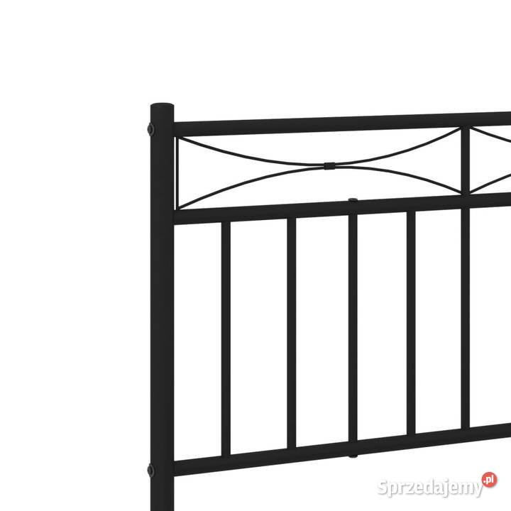 Łóżko Metalowe Czarne Rama Łóżka Ze Stelażem Warszawa