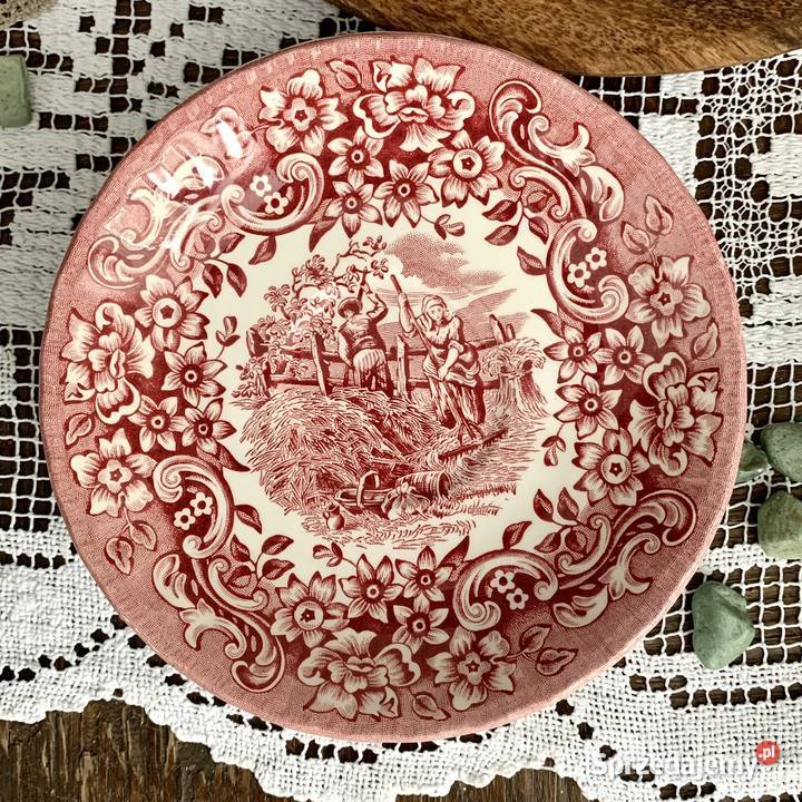Filiżanki Royal Tudor Ware różowa porcelana śląskie Myszków