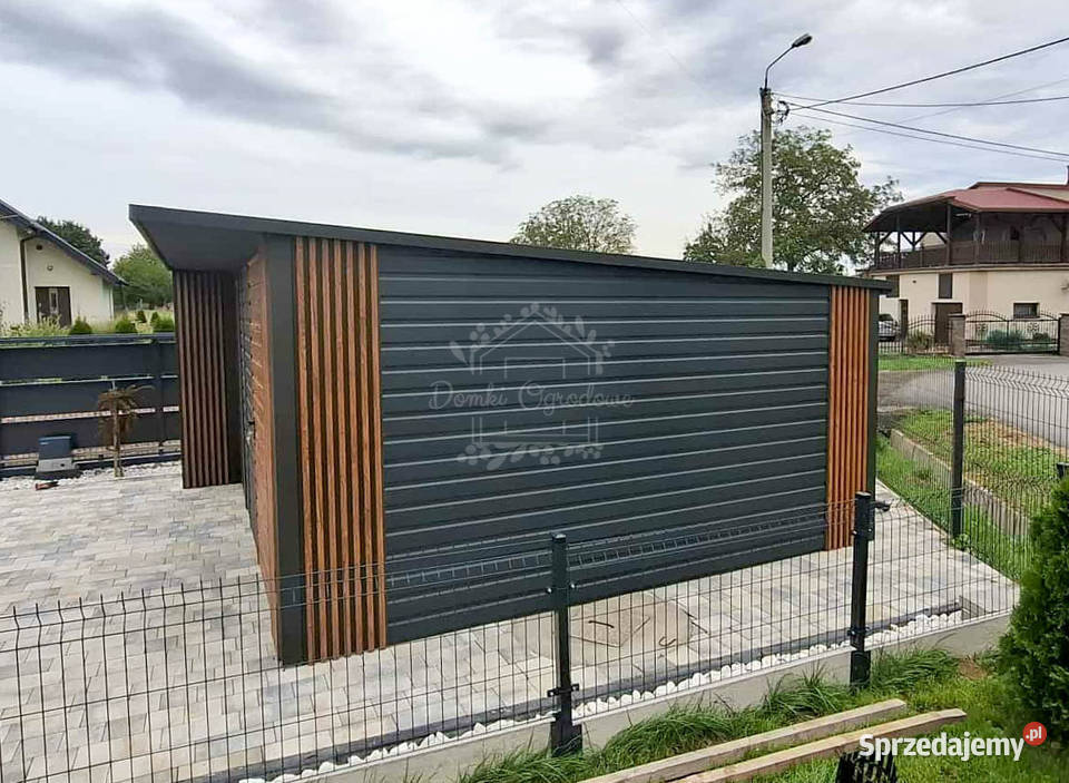 Schowek Domek ogrodowy 5x4m brama dwuskrzydłowa