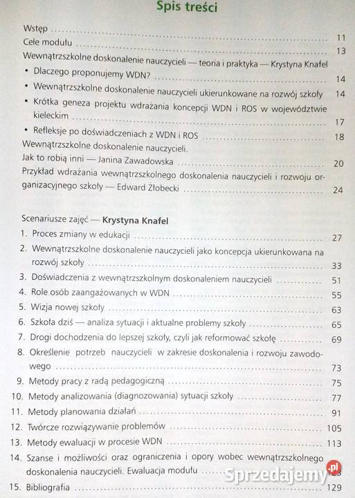 Program nowa szkoła Wewnątrzszkolne doskonalenie Chełm