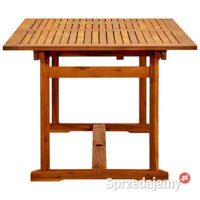 vidaXL Ogrodowy stół jadalniany, (150-200)x100x75 cm, drewno
