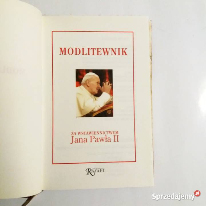 Modlitewnik wstawiennictwem Jana Pawła II Łódź