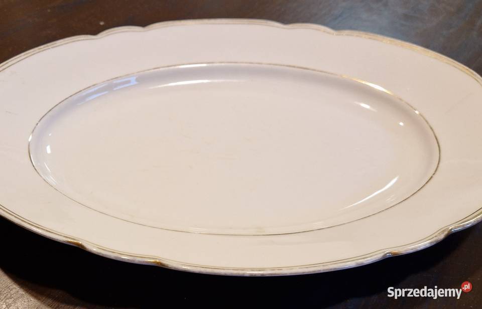 Stary owalny PÓŁMISEK ĆMIELÓW Feston porcelana Lublin sprzedam
