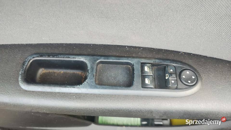 Panel przełącznik szyb lusterek kierowcy Peugeot osobowe Panele sterowania, przełączniki wielkopolskie Książ Wielkopolski