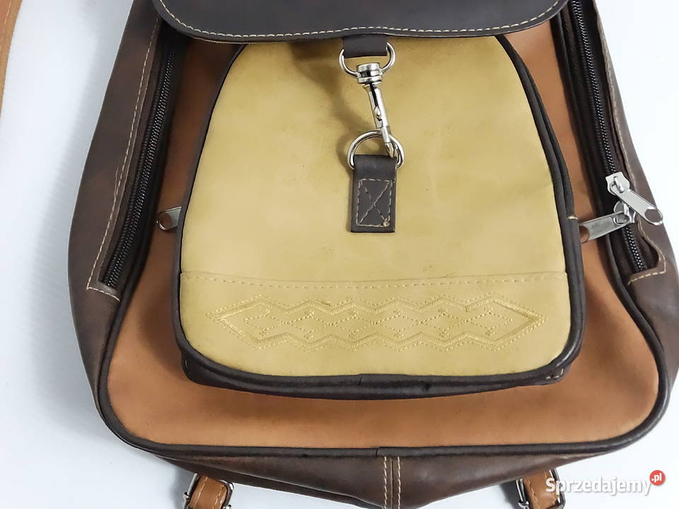 Stylowy Plecak Vintage MickGwend Paris Stan Torby, plecaki i walizki sprzedam