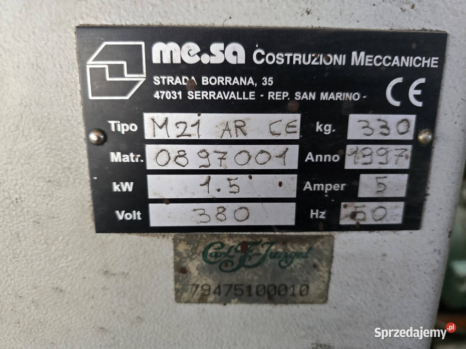 Wiertarka wielowrzecionowa stołowa MESA M21 AR Rudka