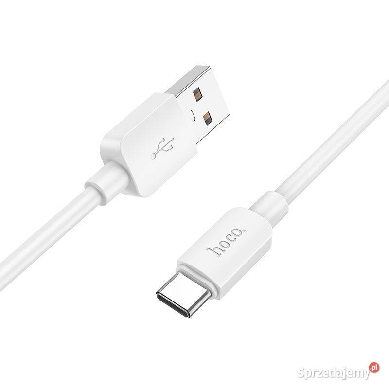 Kabel USB A do Typ C 24A 27W 1 m biały Warszawa