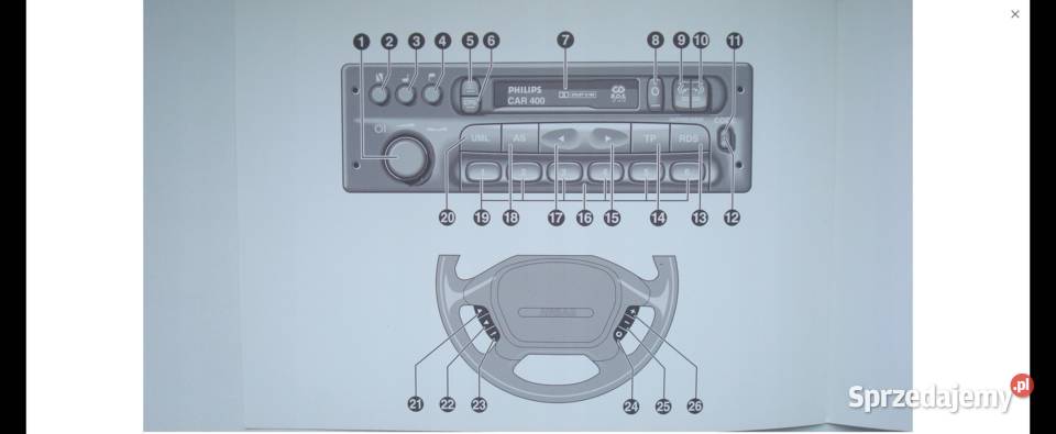 instrukcja obsługi Radio Philips CAR 400 Szczecin