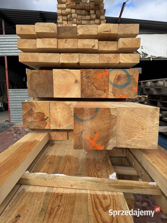 kantówka drewniana sosna świerk 50x100 mm suche świętokrzyskie Oleśnica