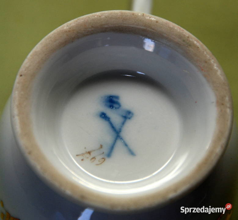 filiżanka porcelanowa Meissen miśnia ok 1890